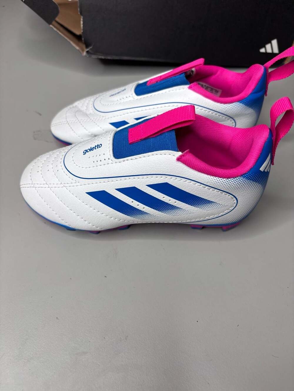 Goletto IX Firm/Multi-Ground Cleats Kids - White size13k